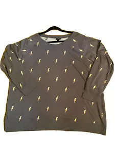 Torrid Damen 4X leichtes French Terry Sweatshirt mit Rundhalsausschnitt Lightning G - Bild 1 von 10