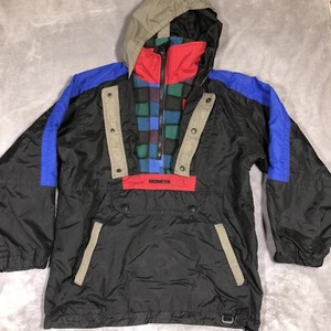 Obermeyer Junior's Coat Size Medium Ski Black Blue Pullover - Picture 1 of 8