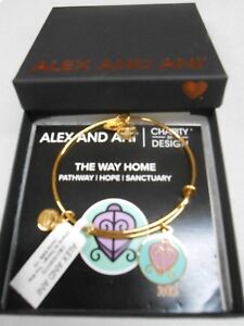 Alex and Ani Charity By Design THE WAY HOME Bracelet Silver Plated NWTB & C