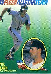 1989 (GIANTS) Fleer All-Stars #3 Will Clark