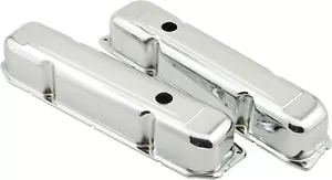 9807 Mr Gasket Valve Covers Chrome Mopar Chrysler Big Block 383-440 1965-1979 - Picture 1 of 2