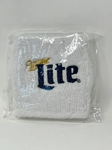 Miller Lite Wrist Sweat Band - Gold /  White - Picture 1 of 1