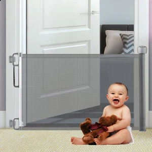 Retractable Baby Gate 34"Tall Extends up to 71" Wide Child Safety Indoor/Outdoor - Picture 1 of 22