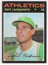 1971 Topps Bert Campaneris card Oakland Athletics