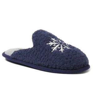 Sleeper's Womens Size X-Lg Navy Snowflake Embroider Size X-LARGE ~ 11-12 New - Picture 1 of 14