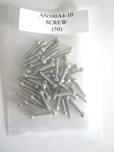 AN500A4-10 Fillister Screw 4-40 x 5/8 Slotted Drilled Head Steel - Lot of 50 - Picture 1 of 4