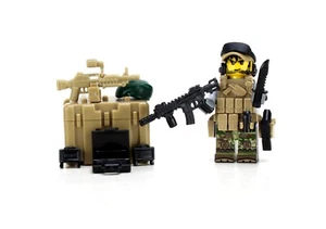 Ladrillo de batalla boina verde SF ODA miembro del equipo minifigura hecha con minifigura LEGO® real - Imagen 1 de 5