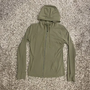 Lululemon Hooded Define Jacket Nulu Fabric Bronze Green Size 12 W4BPES - Picture 1 of 11