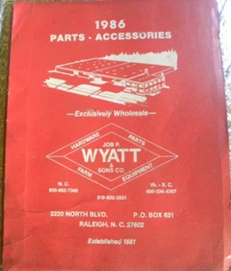 1986 Job P Wyatt & Söhne Katalog Landmaschinen Hardware Teile KOSTENLOSER VERSAND - Bild 1 von 6
