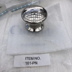 19 Cliffside 161-PN Polished Nickel Finished Solid Brass 1-1/4"Cabinet Knob Pull - Picture 1 of 8