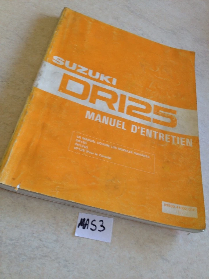 Suzuki DR125 DR125 DR 125 Ed.1989 Manual Técnico De Taller En Francés - Imagen 1 de 1