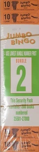 1500 BOOKS 10 PAGE GAME STRIPS OF 12 TV JUMBO BINGO TICKETs BIG BOLD NUMBERS - Picture 1 of 1