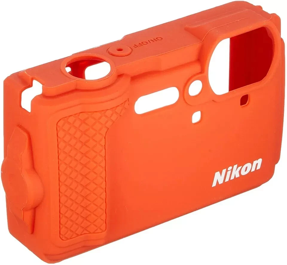 Chaqueta de silicona Nikon CF-CP3 O naranja (para cámara digital Nikon COOLPIX W300) Foto 1 de 4
