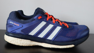 Mens Adidas Glide Boost Blue Gym Fitness Running Trainers - UK 10