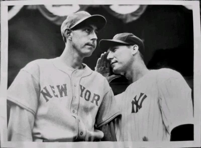 1937 CHARLIE RED RUFFING WORLD SERIES TYPE 1 PHOTO CLIFF MELTON MLB BASEBALL HOF - Image 1 of 4