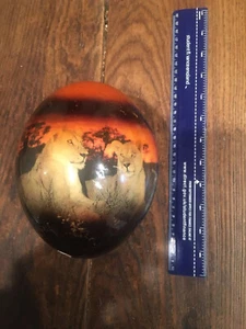 Decoupage Decorated Ostrich Egg - Empty Blown Stunning - Picture 1 of 12