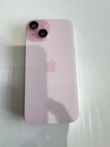 iPhone 15 Pink Back Glass OEM /W Small Parts- A Grade - Photo 1 sur 2