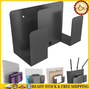 Wall Holder Shelf Organizer Metal for Laptop/Keyboard/Tablet/Kindle/Router/Modem - Afbeelding 1 van 12