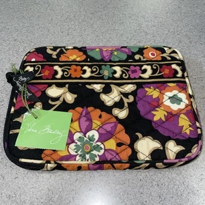 Vera Bradley iPad-Tablet eReader Sleeve Case Zip Cover Quilt Suzani Pattern - Picture 1 of 3