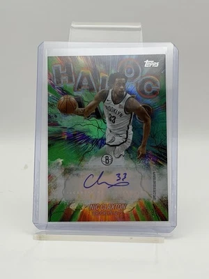 2025-26 Topps Basketball Havoc Marks Auto Green #/99 HM-NC Nic Claxton, Brooklyn - Image 1 of 4