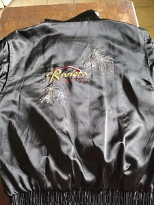 Riviera Hotel & Casino Vintage 80s Satin Style Jacket Coat Size: Large - Picture 1 of 8