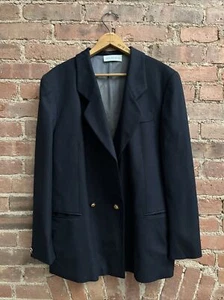 Blazer vintage para mujer Hugo Boss, talla 40, azul marino 100 % lana, con Alemania años 80’s - Imagen 1 de 13