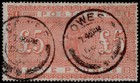 GB QV SG137, SCARCE £5 orange, USED. Cat £3500. CDS AB