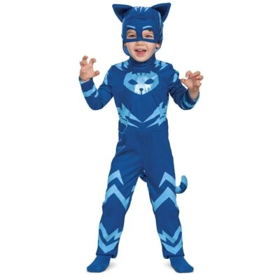 PJ Masks Baby-Toddler Blue Catboy Halloween Costume with Tail - 2T #4983 - Image 1 of 4