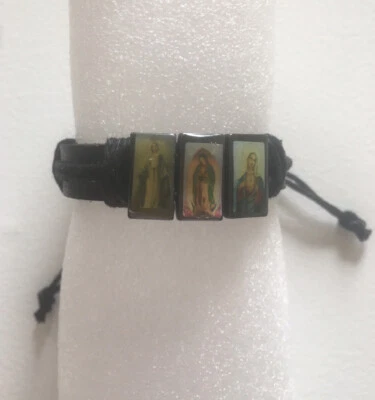 Virgins/Skull/Countrylwooden/ Black Hematite Religious Bracelets - Image 1 of 3