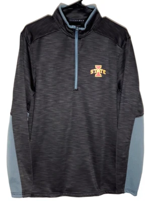 Iowa State Cyclones Jacket | 1/4 Zip Pullover Outwear | Official ISU Mens Medium - Image 1 of 4