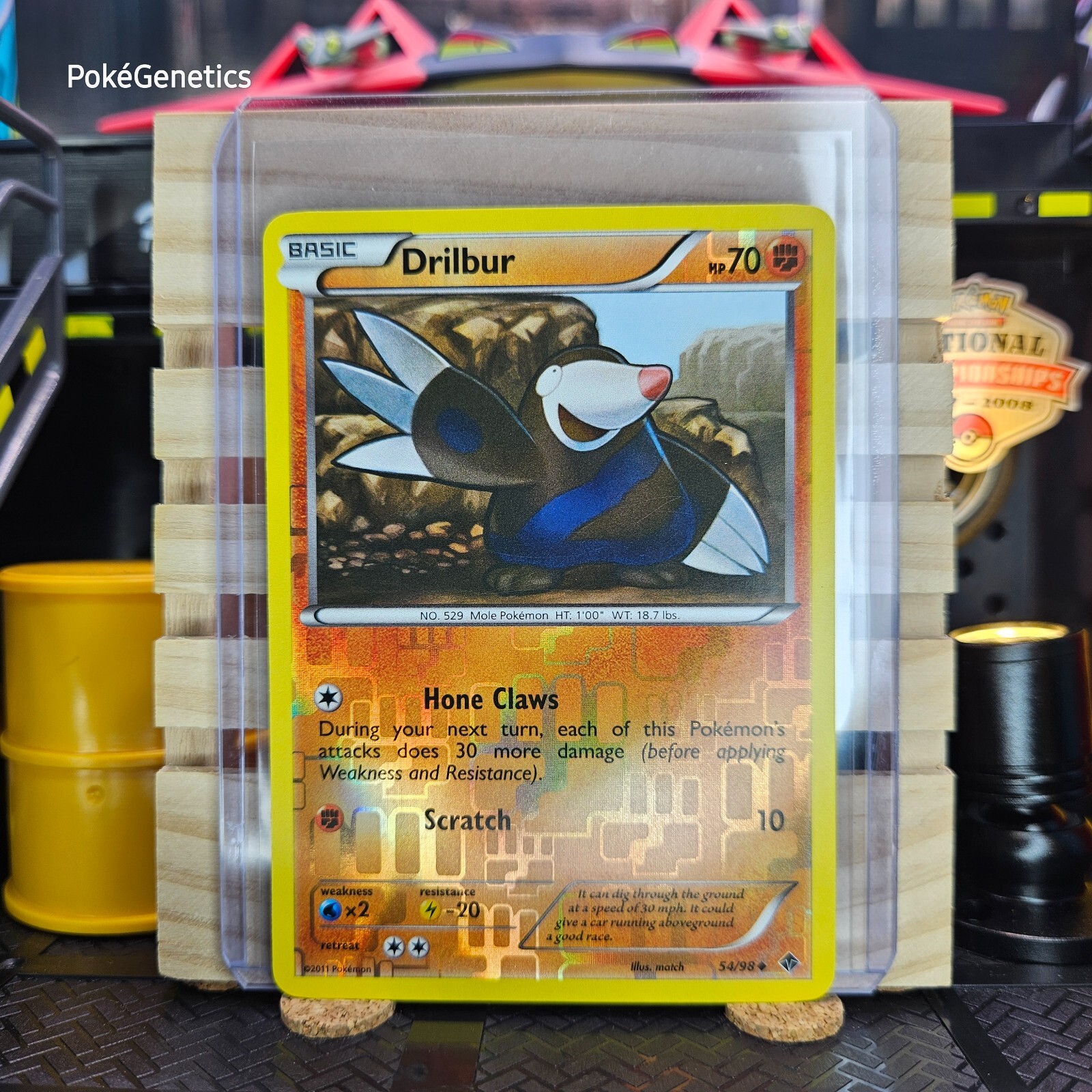 Drilbur Reverse Holo 54/98 Emerging Powers Pokémon TCG Black & White 2 Uncommon