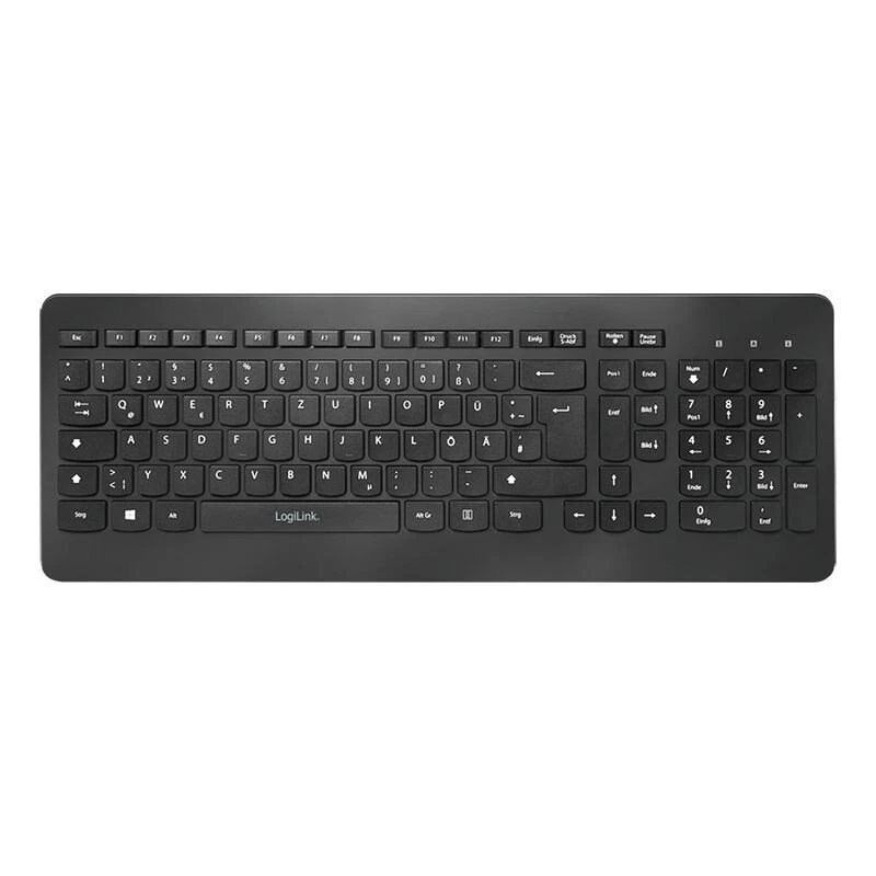 LogiLink 2,4GHz Kabellose Tastatur - Schwarz (ID0203)