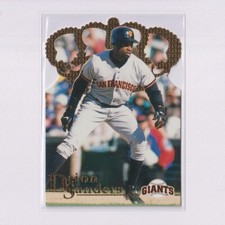 1996 Pacific Crown Collection Gold Crown Die Cut #DC-30 Deion Sanders