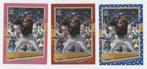 3ct) Kevin Newman 2020 Donruss Optic SPIRIT OF 76 PRIZM/ RED WAVE/ PINK #154 /76