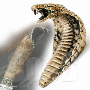 Cuchillo CooB Pommelo SERPIENTE COBRA Bronce Sólido Cuchillos Personalizados Fabricación Mango Refuerzo - Imagen 1 de 8