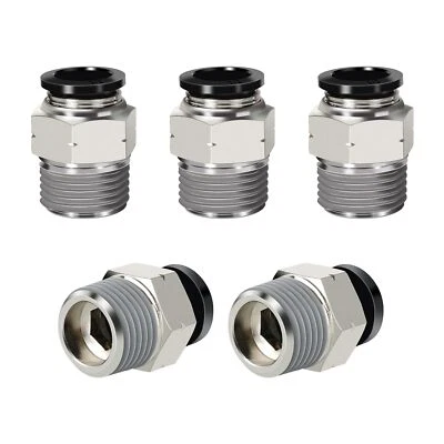 HOFUJNG Pneumatic Male Straight 1/2 Inch Tube OD x 1/2" NPT Push to Connect Fittings ...