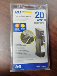 SQUARE D QO120PCAFIC AFCI CIRCUIT BREAKER 20 AMP 1-POLE NEW IN PACKAGING - Picture 1 of 7