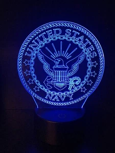 Luz con logotipo de la Marina de los Estados Unidos - Imagen 1 de 2