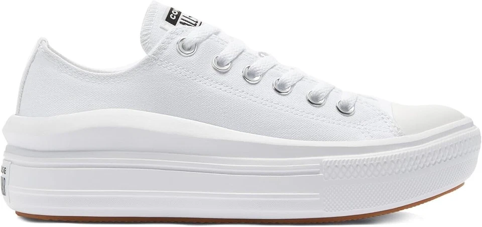 Size 10 - Converse Chuck Taylor All Star Move Low White W