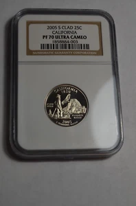 2005 S Clad Proof CALIFORNIA State Quarter NGC PF 70 ULTRA CAMEO - Picture 1 of 2