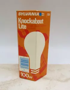 Vintage Sylvania 100W Watt Knockabout Lite Tough, Shock Resistant Filament USA - Picture 1 of 4