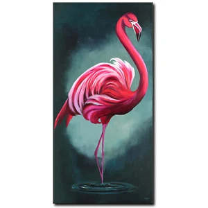 NOVAARTE Acryl Bild Gemälde Abstrakte Malerei Modern Flamingo Kunst XXL ORIGINAL - Bild 1 von 7