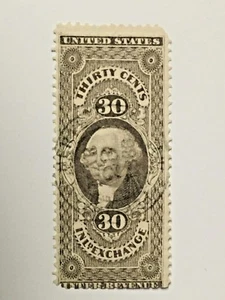 US POSTAGE INTL REVENUE 1886 STAMP # R52 or R52c USED 30 CENT - Picture 1 of 3