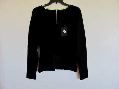 Top Alexander Wang Metrópolis Manga Larga - Negro - Cremallera Trasera - Talla Grande - Nuevo con Etiquetas $625 Foto 1 de 4