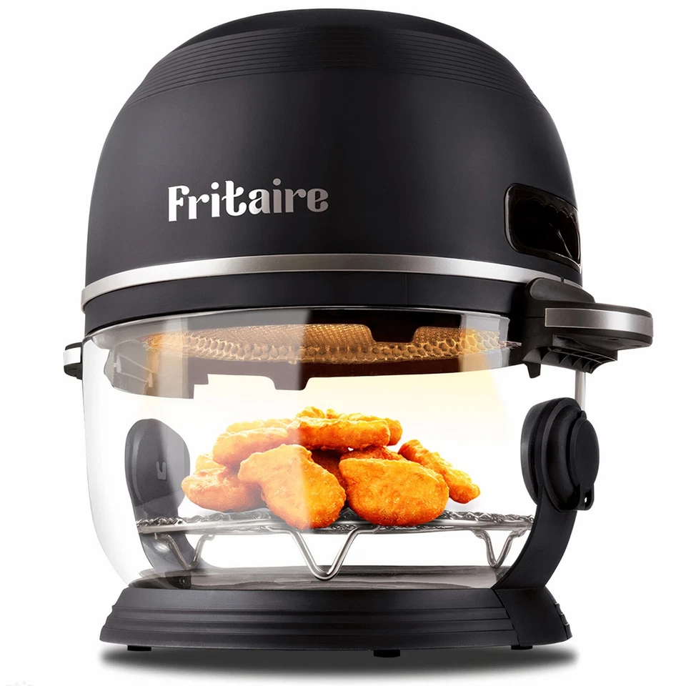 Fritaire Self-Cleaning Glass Bowl Air Fryer, 5 Qt, 6-in-1 Functions, BPA Free - Image 1 of 4