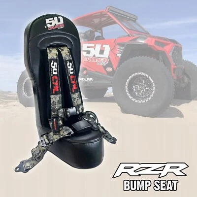 RZR Bump Seat & CAMO Harness w/Auto Buckle Polaris RZR XP1000 Turbo S 900/1000 - Image 1 of 4