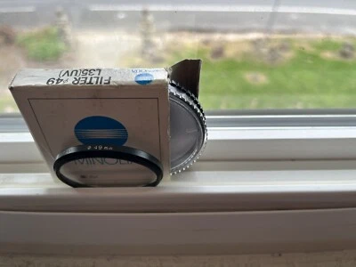 Minolta 49mm (L35) UV Metal Lens Filter, New in Box Vintage Genuine #7049-303 - Image 1 of 4