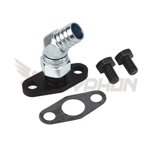 45 Degree Turbo Oil Drain Return Flange Kit T67-25G TE06H TD07S TD08 T88H T78 - Bild 1 von 3