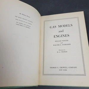 'Gas Models and Engines' Winter & Schroder 1946 1st Ed. VTG Hobby Book, - Bild 1 von 10