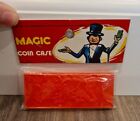 Vintage UNUSED GAG JOKE Toy: MAGIC COINCASE made in Hong Kong Red Coin Trick NEW